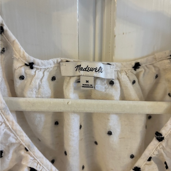 Madewell Lorelei mini dress size M, Cottagecore, Linen blend cozy - Picture 3 of 4